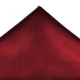 Maroon/Dark Red Solid Plain Pocket Square
