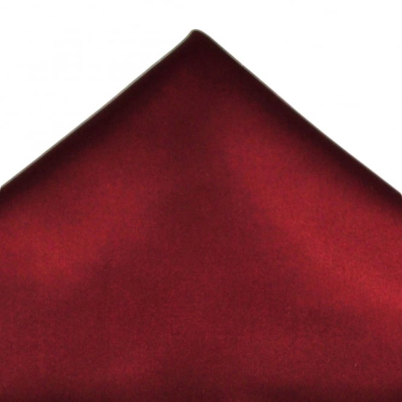 Maroon/Dark Red Solid Plain Pocket Square