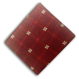 Dark Red Checks Design Pocket Square