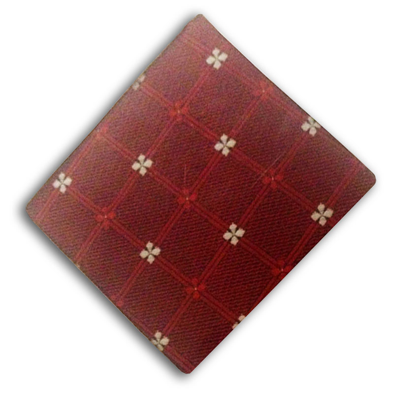 Dark Red Checks Design Pocket Square