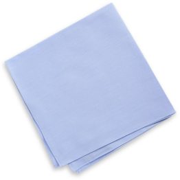 Light Blue Solid Plain Pocket Square
