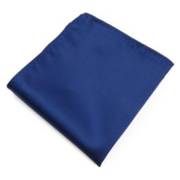 Royal Blue Solid Plain Pocket Square