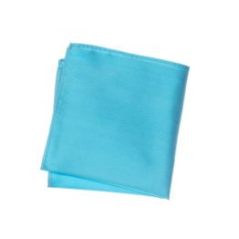 Turquoise Solid Plain Pocket Square