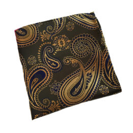Royal Green Paisley Pocket Square